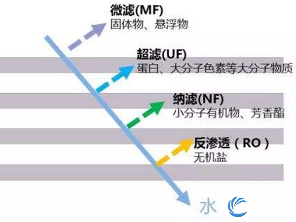 膜过滤精度对比