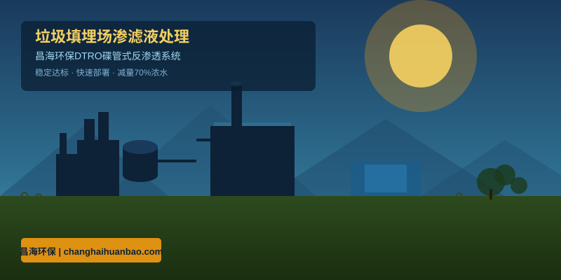 垃圾填埋场渗滤液处理为什么总是不稳定？DTRO系统如何破解3大工程难题