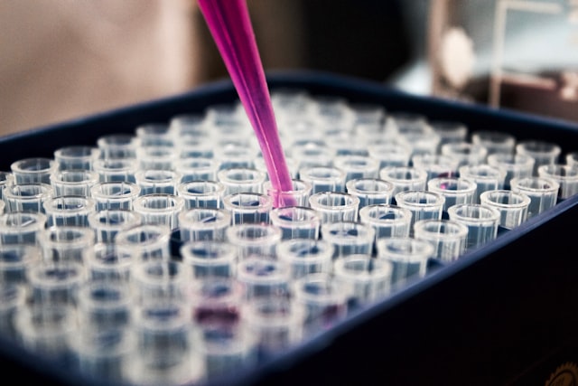 Fine chemical laboratory with modern water purification equipment