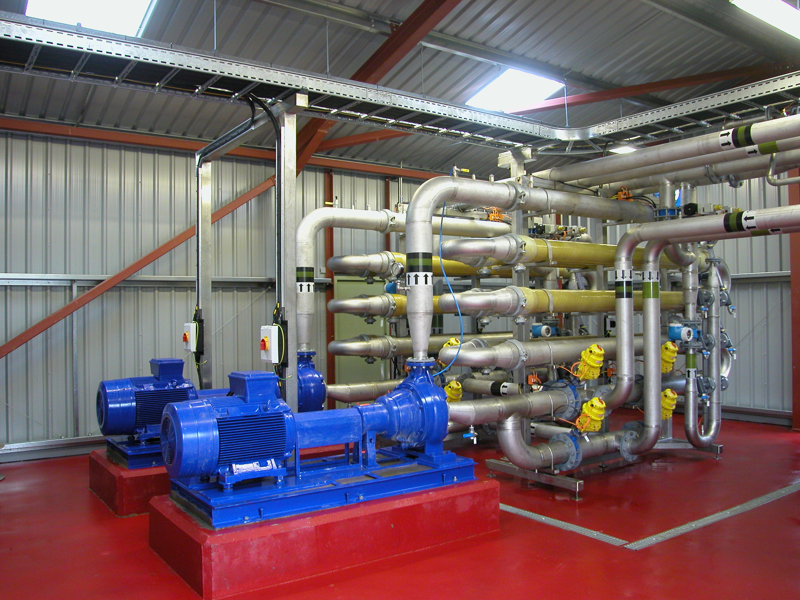 Wastewater UF membrane system in industrial treatment facility
