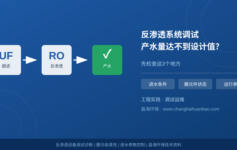 反渗透系统调试后产水量达不到设计值？先检查这3个地方