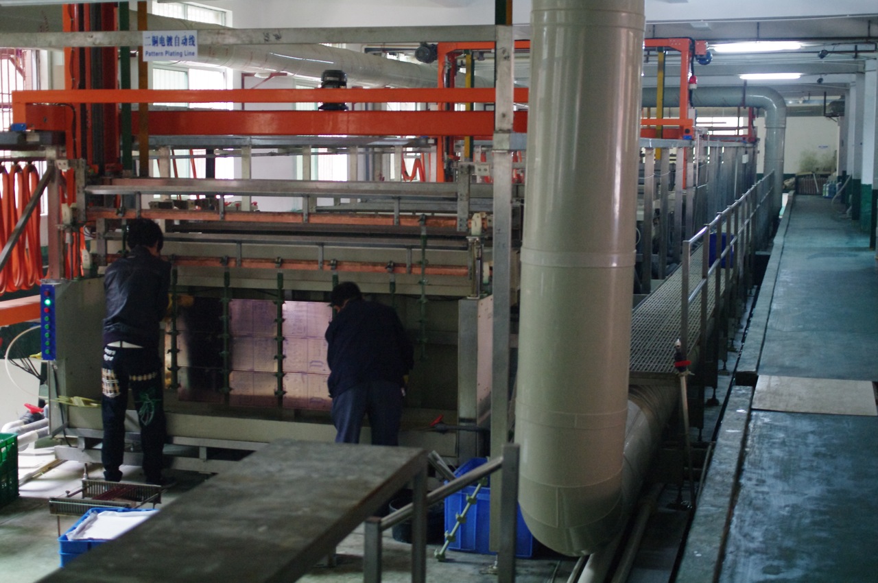 PCB electroplating production line for reference