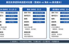 高压反渗透系统选型总是踩坑？90%业主都把进水TDS算错了，3个参数定型号