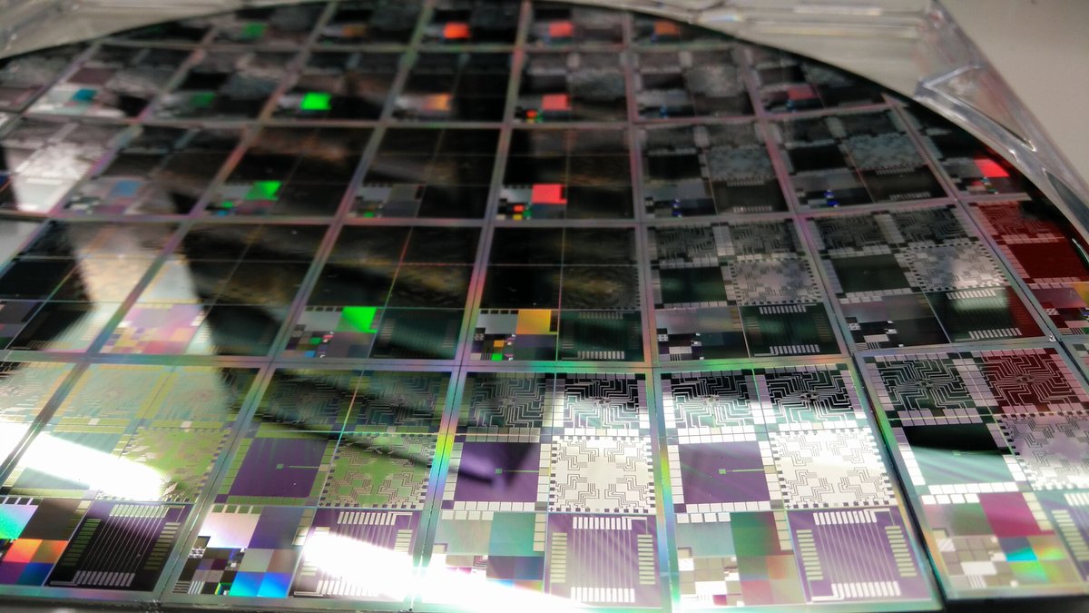 12-inch semiconductor wafer of microelectronics testbeds