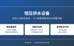 恒压供水设备水压不稳？3 个选型参数让 90% 工程公司看走眼