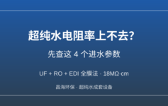 超纯水电阻率上不去、卡在10兆欧？别急着换EDI模块，先查这4个进水参数