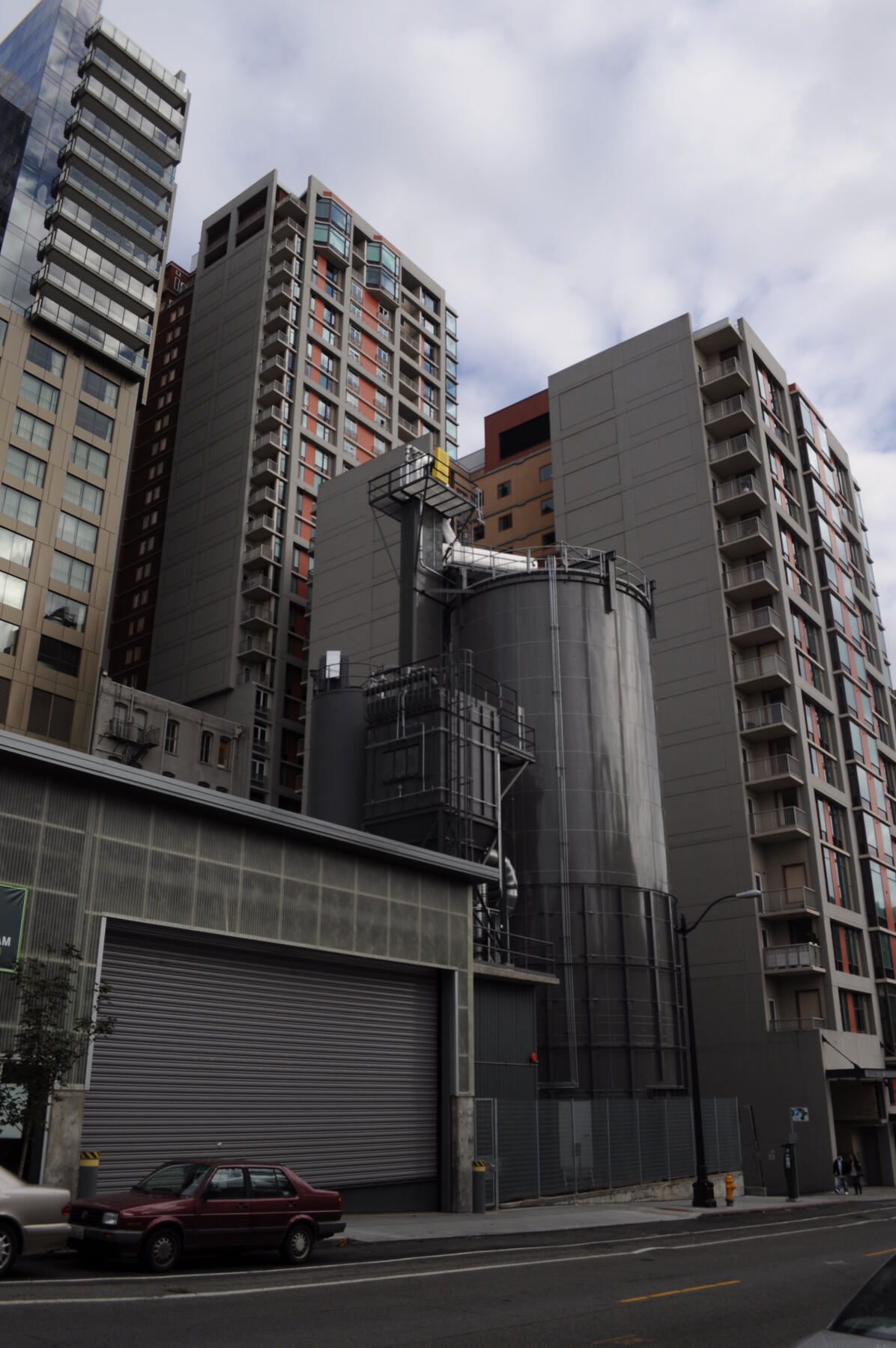 Biomass boiler at Seattle Steam Plant showing steam generation system requiring high-purity feed water