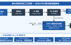 废水回用RO浓水只能花钱外运?广东500m³/天案例,DTRO再浓缩4个参数把废液量压到5%
