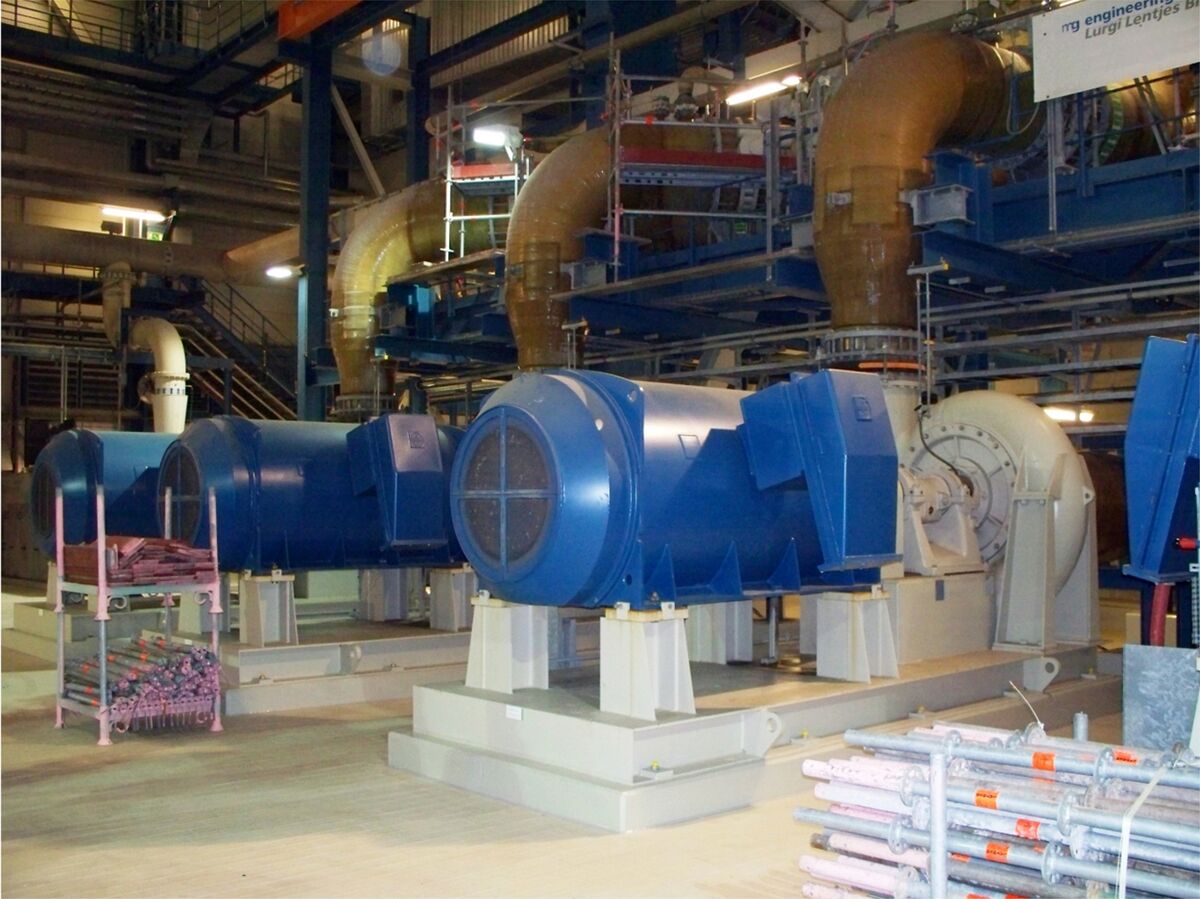 Flue gas desulfurization unit at coal fired power plant