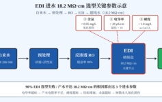 EDI 进水 18.2 MΩ·cm 选型：90% 栽在 3 个指标