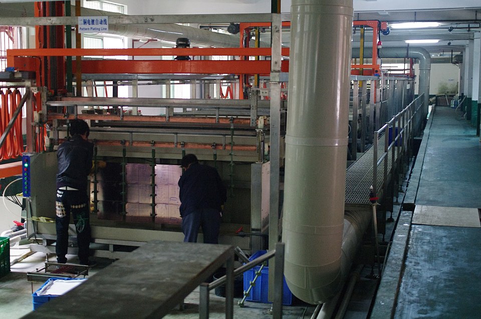 PCB copper layer electroplating machine industrial line