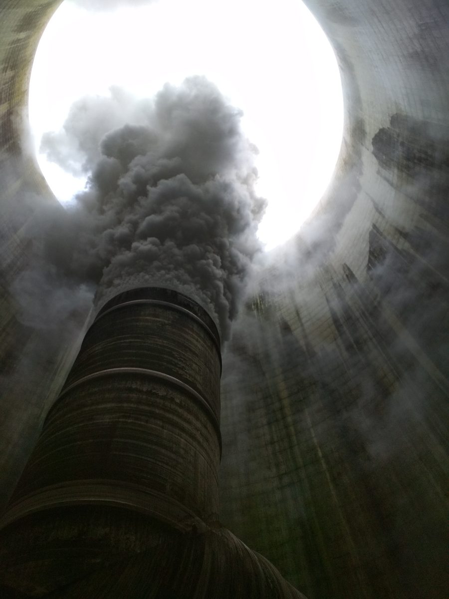 Power plant cooling tower interior industrial boiler feedwater system
